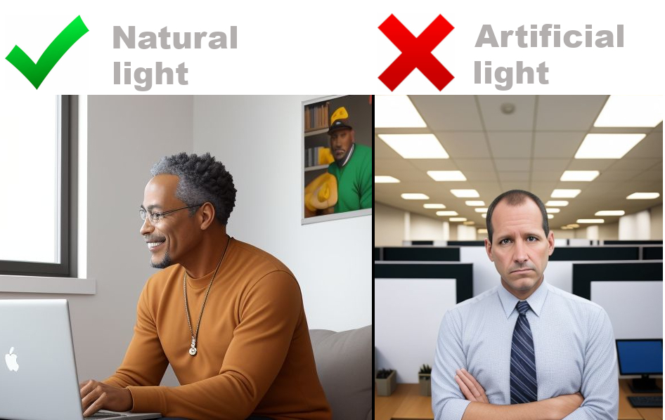 Health and Wellness Goals - Natural Light VS Artificial Lighting