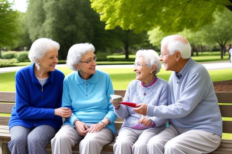 Outdoor Activities Socializing Seniors to Promote Health