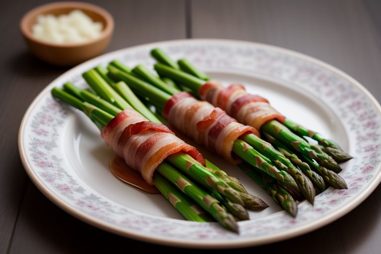 Easy Keto Recipes with Ingredients and Instructions - Bacon-Wrapped Asparagus Bundles