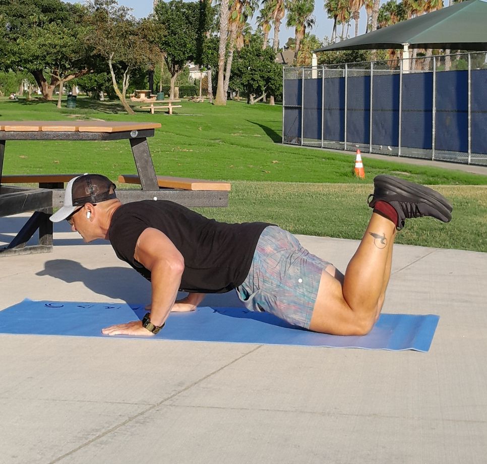Push-Up Plank Fitness Challenge - Modified Knees PushUps