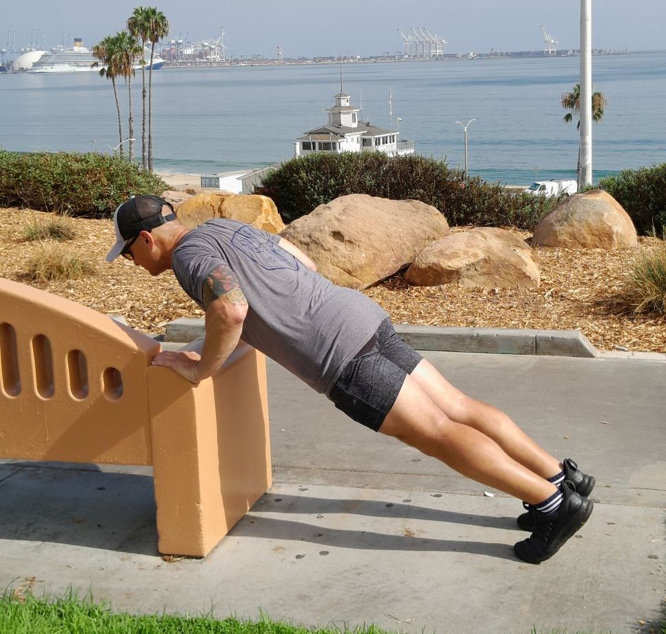 Push-Up Plank Fitness Challenge - Mid Height PushUps