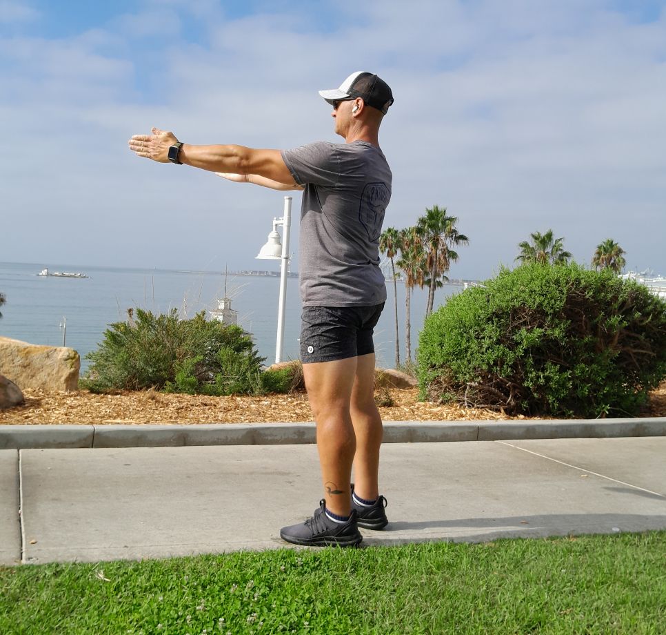 Push-Up Plank Fitness Challenge - Arms Raise